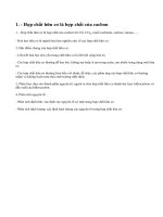 Lý thuyết mở đầu về hoá học hữu cơ