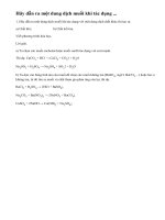 Bài 1 trang 33 sgk hóa học 9