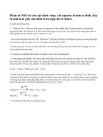 Lý thuyết Amoniac và muối amoni