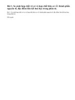 Bài 1 trang 91 sgk hoá học 11