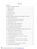 đồ án cấp thoát nước