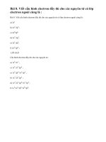 Bài 8 trang 30 sgk hoá học 10