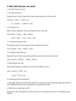 Lý thuyết Tính chất hóa học của muối