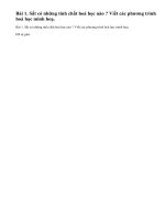 Bài 1 trang 60 sgk hoá học 9