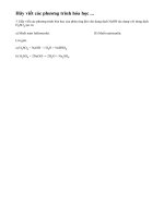 Bài 3 trang 30 SGK hóa học 9