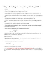 Lý thuyết sóng cơ và sự truyền sóng cơ