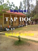 Bài giảng tiếng việt 3 tuần 32 bài tập đọc   người đi săn và con vượn 