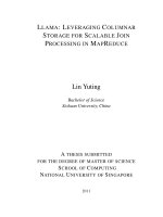 Llama  leveraging columnar storage for scalable join processing in mapreduce 