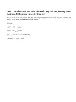 Bài 2 trang 60 sgk hoá học 9