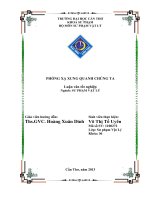 phóng xạ xung quanh chúng ta