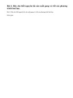 Bài 2 trang 63 sgk hoá học 9