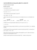 Lý thuyết về axit, bazơ và muối.