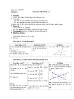 Giáo án toán 11  tự chọn 7 bài tập PHÉP vị tự 