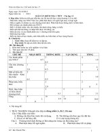 GIÁO án KIỂM TRA 1 TIẾT   tin học 11 