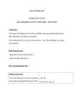 Giáo án tiếng việt 4 tuần 2 bài luyện từ và câu   mở rộng vốn từ nhân hậu   đoàn kết 