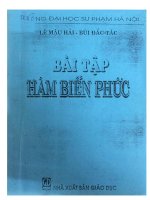 Bài tập Hàm biến phức_Lê Mậu Hải_Bùi ĐắcTắc