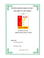 Sử dụng tần số trong mạng GSM và UMTS