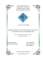 đề tài: ảnh hưởng của phật giáo nam tông đối với đời sống tinh thần của người khmer nam bộ