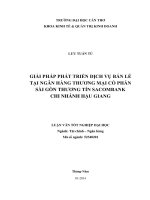 giải pháp phát triển dịch vụ bán lẻ tại ngân hàng thương mại cổ phần sài gòn thương tín sacombank chi nhánh hậu giang