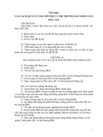 Tiểu luận qlnn về đô thị, vấn đề cải cách quản lý đất đô thị và thị trường bất động sản 