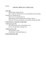 Tin học CHƯƠNG TRÌNH CON và PHÂN LOẠI 