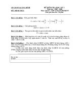 Download đề và đáp án thi học kì i môn toán lớp 11 ban KHXHN, năm học 2005 2006 tỉnh quảng bình 
