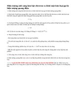 Lý thuyết Hiện tượng quang điện. Thuyết lượng tử ánh sáng