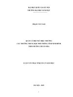 Quản lý đội ngũ hiệu trưởng các trường trung học phổ thông tỉnh ninh bình theo hướng chuẩn hóa  luận văn ths  giáo dục học 