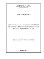Quản lý hoạt động đào tạo liên kết quốc tế trình độ thạc sĩ tại khoa quản trị kinh doanh thuộc đại học quốc gia hà nội  luận văn ths  quản lý giáo dục 