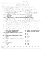 KIỂM TRA 1 TIẾT  tin học 11 (gồm 2 đề, biên soạn công phu) 