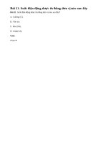 Bài 11 trang 45 - Sách giáo khoa vật lí 11