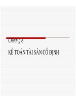 Bài giảng kế toán doanh nghiệp chương 8 kế toán tài sản cố định 