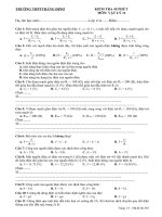 Kiểm tra 45 phút vật lý lớp 11 