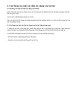 Lý thuyết cân bằng của một vật chịu tác dụng của hai lực và của ba lực không song song