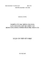 Nghiên cứu đặc điểm lâm sàng, cận lâm sàng, kết quả điều các bệnh tăng sinh lympho phần phụ nhãn cầu (FULL TEXT)