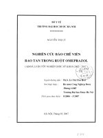 Nghiên cứu bào chế viên bao tan trong ruột omeprazol