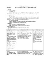 Giáo án toán 11   tự chọn 12 ôn tập CHƯƠNG II tổ hợp – xác SUẤT 