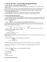 Lý thuyết chuyển động thẳng biến đổi đều