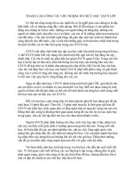 Bài tham luận công tác chủ nhiệm, tổ chức học tập ở lớp thpt 