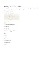 Bài 7 trang 203 sgk vật lý 11