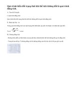 Lý thuyết Quá trình đẳng tích. Định luật Sác - Lơ