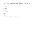 Bài 6 trang 49 - Sách giáo khoa vật lí 11