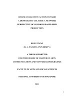 Online collective action toward a democratic culture a network perspective of commons based peer production 