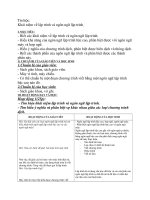 Tin học khái niệm về lập trình và ngôn ngữ lập trình 