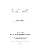 Presentation of multiple GEO referenced videos 