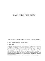 Trọn bộ tài liệu ôn thi môn hành chính phát triển và chính phủ điện tử cao học hành chính 