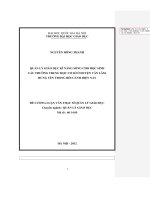 Quản lý giáo dục kỹ năng sống cho học sinh các trường trung học cơ sở ở huyện văn lâm, hưng yên trong bối cảnh hiện nay  luận văn ths  giáo dục học