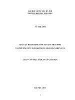 Quản lý hoạt động đào tạo lưu học sinh tại trường hữu nghị 80 trong giai đoạn hiện nay  luận văn ths  giáo dục học 