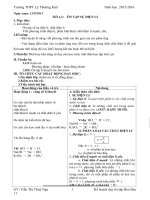 Tiết 1,2:    ÔN TẬP SỰ ĐIỆN LI giao an on tap 11