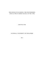 The sense of no ending the post modern apocalypse in shojo manga of the 1990 